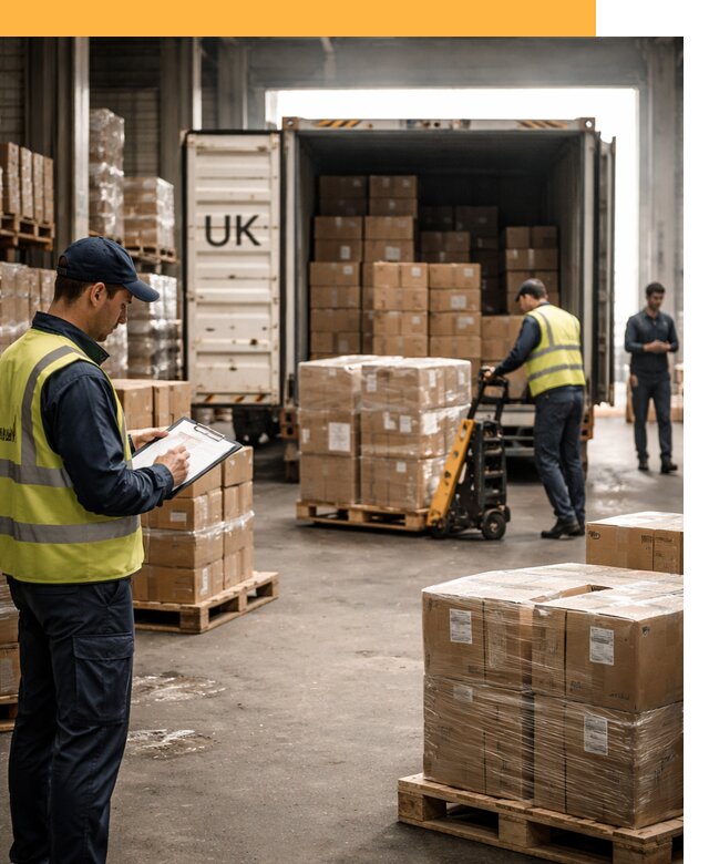 Доставка грузов из Великобритании с таможенным оформлением от 12718