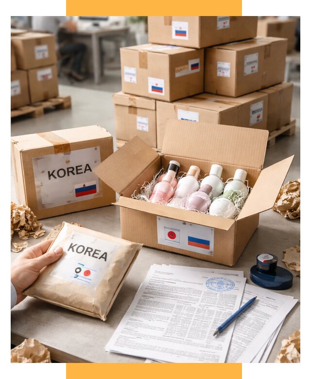 Доставка косметики из Кореи от 8648 р. под ключ | СетСервис-Сск