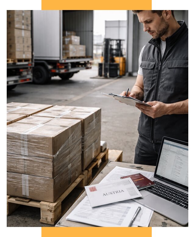 Доставка в Австрию от 66131 р. Логистика и экспорт СетСервис-Сск