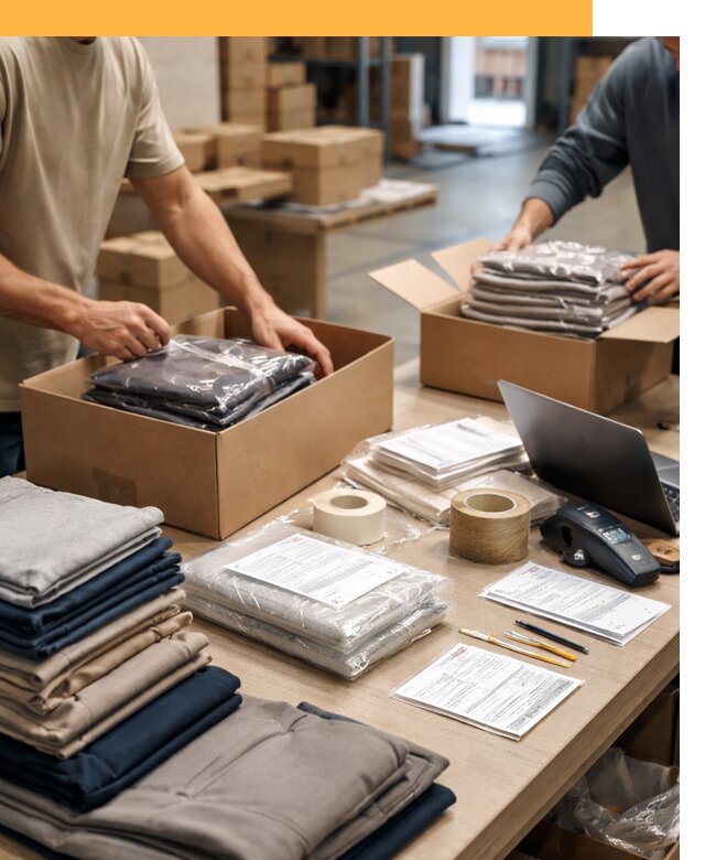 Перевозка одежды по миру от 7631 руб. с таможенным оформлением