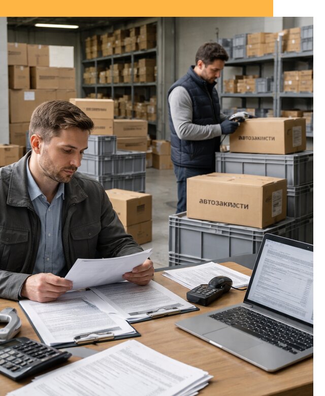 Таможенное оформление автозапчастей по выгодным тарифам от 8648